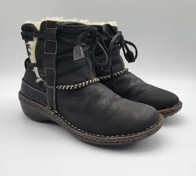 UGG AUSTRALIA COVE S/N 5136 SUEDE LEATHER GENUINE SHEEPSKIN Boots Size 5 Women’s • $49.99