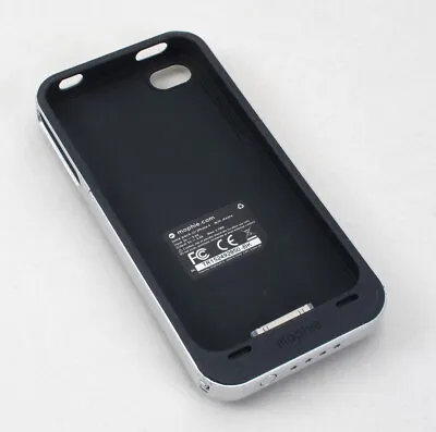 Mophie Juice Pack Air Battery Case For Apple IPhone 4 Silver/Blk - Works Great • $6.95