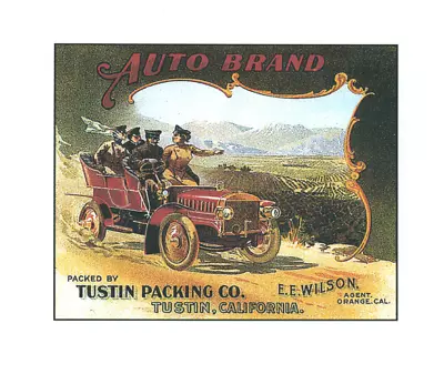 Auto Brand Fillmore Citrus Tustin Packing Station Wagon Crate Label Reproduction • £5.41