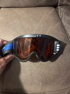 Vintage Scott Ski Snowboard KIDS Goggles Black Orange FAST SHIPPING • $16.99