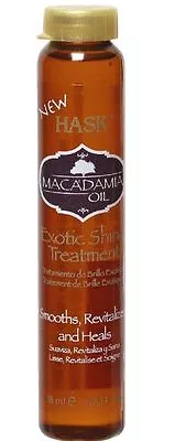 New Hask Macadamia Oil Exotic Shine Treatment Smooths Revitalizes Heals 18ml • $2.45