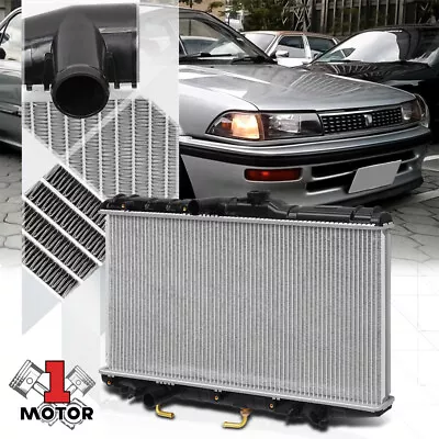 Aluminum Core Cooling Radiator OE Replacement For 89-92 Prizm/Corolla AT Dpi-539 • $61.85