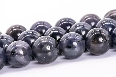 8MM Genuine Natural Blue Purple Iolite Beads Grade A+ Round Gemstone Loose Beads • $9.51