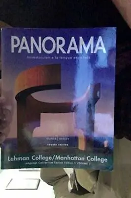 PANORAMA Introduccion A La Lengua Espanola FOURTH EDITION (VOLUME 1) - GOOD • $4.49