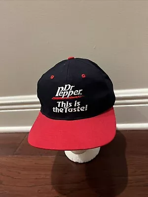 Vintage Advertising Dr. Pepper This Is The Taste Adjustable Adult Size Back Cap • $10