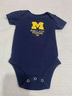 University Of Michigan Wolverines Navy And Gold Infant Outfit  Size 9 M • $6