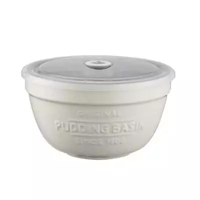 Mason Cash Innovative Kitchen Stoneware Pudding Basin With Lid 900mL • $18.79