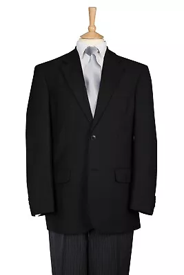 Black Funeral Masonic Suit Two Piece Masons Jacket Pinstripe Trouser Morning Men • $247.43