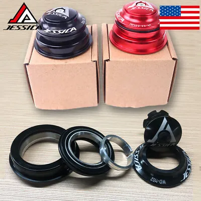 44-55/56mm Sealed Bearing Headset For MTB 1-1/8  Tapered Straight Fork Tube Part • $19.23