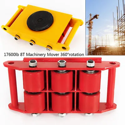 8T 360° Rotation Heavy Duty Dolly Moving Equipment Machinery Mover Cargo Trolley • $55.10