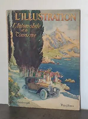 L'ILLUSTRATION Rare Special Issue L'AUTOMOBILE ET LE TOURISME N°4257 Year 1924 • $43.20