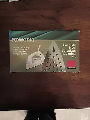 Rowenta ZD100 Non-Toxic Stainless Steel Soleplate Cleaner Kit For Steam Irons • $14.75