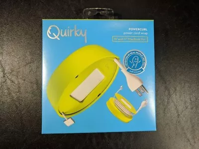 Quirky Powercurl POP Power Cord Wrap Organizer 15 & 17  MacBook Pro Laptop Green • $9.99