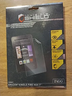 Invisible Shield Screen Protector For Amazon Kindle Fire HDX 7”  New Zagg • $3