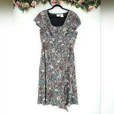 Vintage C.L.C. Floral Cottage Core Vibes Dress Size 16 NWT • $20