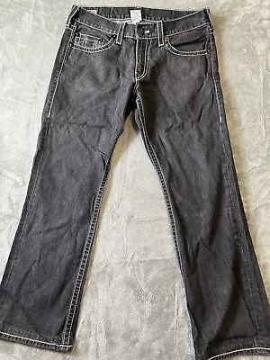 True Religion Jeans Sz 36 Men Bobby Big T Baggy Black 90s  Denim • $37.75