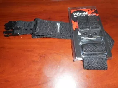 $24.99 • Buy NEW DiMarzio ClipLock Quick Release 2  Cotton Guitar Strap - BLACK