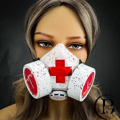 Steampunk Respirator Gas Mask Halloween Masquerade Mask Nurse Costume Masquerade • $14.41