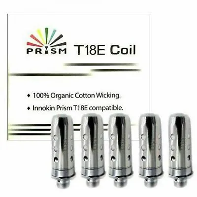 Innokin T18E Coils T22E Replacement Prism Endura Coil Heads 1.5ohm (pk 5) UK • £6.69