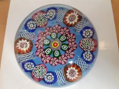 Antique Blown Glass Vintage Rare Mille Fiori Paperweight( PAUL YSART) • £399