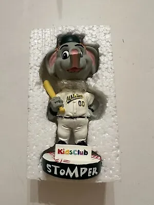 RARE 2006 Oakland Athletics A’s Stomper Mascot Batter Bobblehead Kids Club NIB • $35