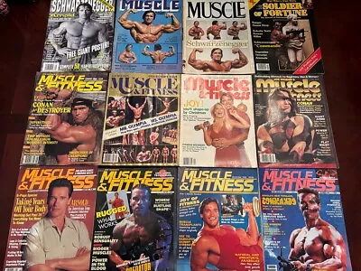 Lot Of 16 Arnold Schwarzenegger Vintage 1970-80s Muscle & Fitness + BONUS • $99.99