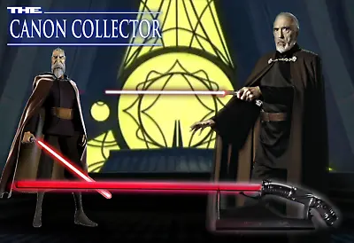 Star Wars - HASBRO The Black Series Count Dooku Force FX Lightsaber W/ Box • £229