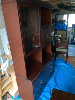 £20 • Buy Large Mahogany Effect Display Cabinet