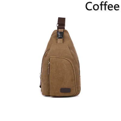 Mens Sling Bag Cross Body Handbag Chest Bag Shoulder Pack Travel Sports Backpack • $9.47