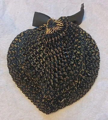 Vintage Bonnet Black And Gold For Small Head Or Child • $10