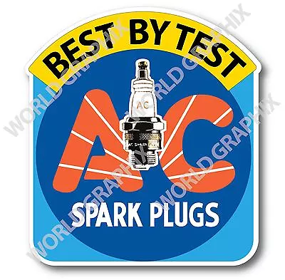 Vintage Repro Ac Sparkplug Sticker Decal Speed Shop Nhra Racing   • $4.99