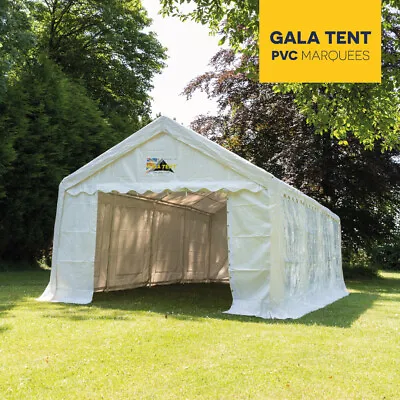 Gala Tent Garden Marquee ELITE (PVC) 16 Sizes  - Heavy Duty Commercial Grade • £714.99