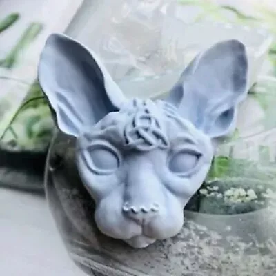 Sphynx Cat Egyptian Mould Silicone Candle Icing Cake Decorating Soap Epoxy Resin • £12.99