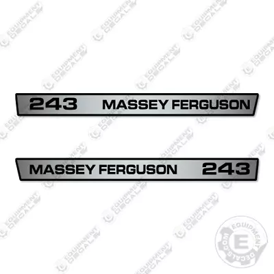 Fits Massey Ferguson 243 Decal Kit Tractor (Silver/Black) - 3M VINYL! • $49.95