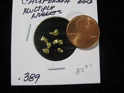 California Gold .389 Gram Multiple Nuggets Very High Purity • $35.99