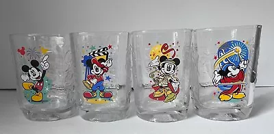 McDonald's 2000 Walt Disney World Celebration Glass Cups Set Of 4  • $5
