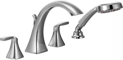 Moen T694 VOSS 2-Hanlde Roman Tub Filler Trim W/ Hand Shower - Chrome  $600 READ • $77.97