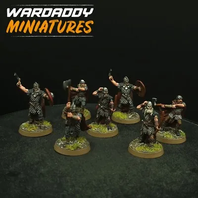 Pro Painted Warhammer Lotr Dunlending Warriors ×7 METAL Games Workshop • £123.68