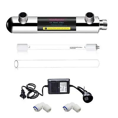 Geekpure 6 Watt UV Water Filter For Reverse Osmosis RO Filtration (0.5-1 GPM) • $42.99