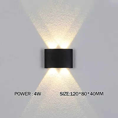 2/4PCS Modern LED Wall Lighting Up Down Cube Room Sconce Lamp Fixture In/Outdoor • $10.99