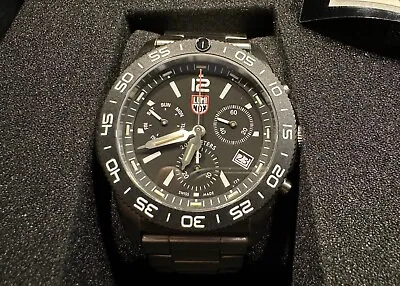 Luminox Pacific Diver Chronograph Watch XS.3142 Stainless Black Dial • $425