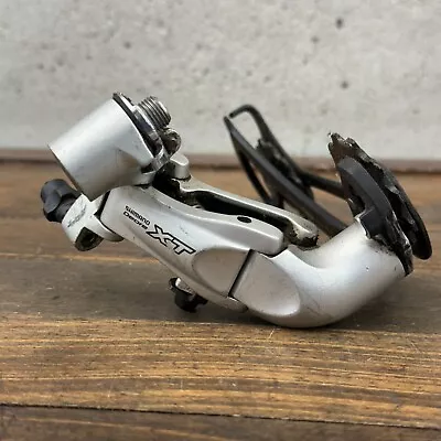 Vintage Shimano Deore XT RD-M760 Rear Derailleur Rapid Rise Long Cage 9s Mega A3 • $99.99