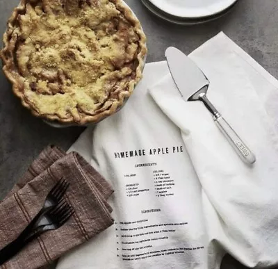 Hearth And Hand With Magnolia Apple Pie Recipe  Flour Sack Kitchen Towels NWT • $21.99
