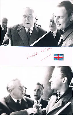 £79.47 • Buy United Kingdom Prime Minister Harold Wilson 1916-95 Autograph Signed Album Page