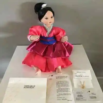 Marie Osmond Porcelain 13  Dolls Disney Babies Baby Mulan With Box And COA • $49.99