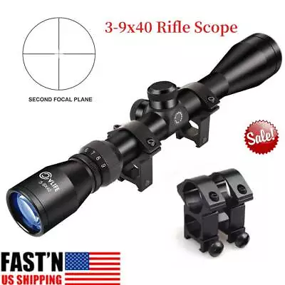 CVLIFE 3-9x40 Rifle Scope Crosshair Optics R4 Reticle Air Sniper Scope • $33.99