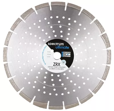 £309.44 • Buy Spectrum ZRX Diamond Blade Ultimate Asphalt Over Concrete Green Concrete