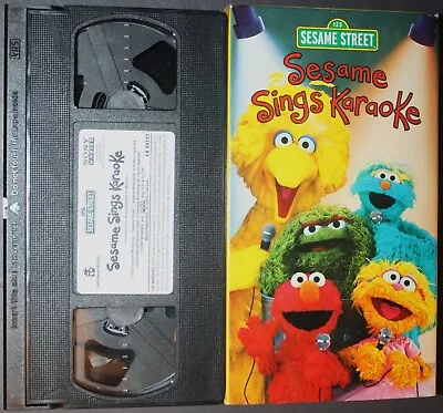 Sesame Street: SESAME SINGS KARAOKE (vhs) Elmo Rosita Big Bird. VG Rare Muppet • $4.99