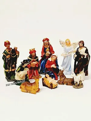 Christmas Nativity Scene Set Baby Jesus Nacimiento Navidad Nino Dios 3  11 PC • $21.95