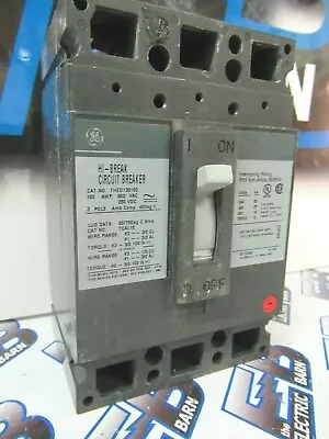 GE THED136100 100 Amp 600 Volt 3P Green Circuit Breaker - WARRANTY • $80